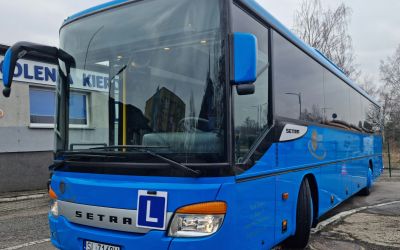 Autobus wykorzystywany do szkolenia okresowego kierowców